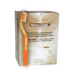 Набор зубных щеток с ионами золота Nano Gold Pro оранжевый, 12 шт