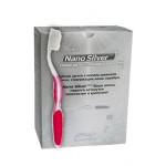 Набор антибактериальных зубных щеток с ионами серебра Nano Silver Pro розовый, 12 шт