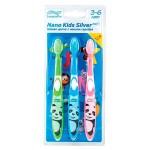 Детская зубная щетка для детей 3-6 лет Nano Kids Silver PRO